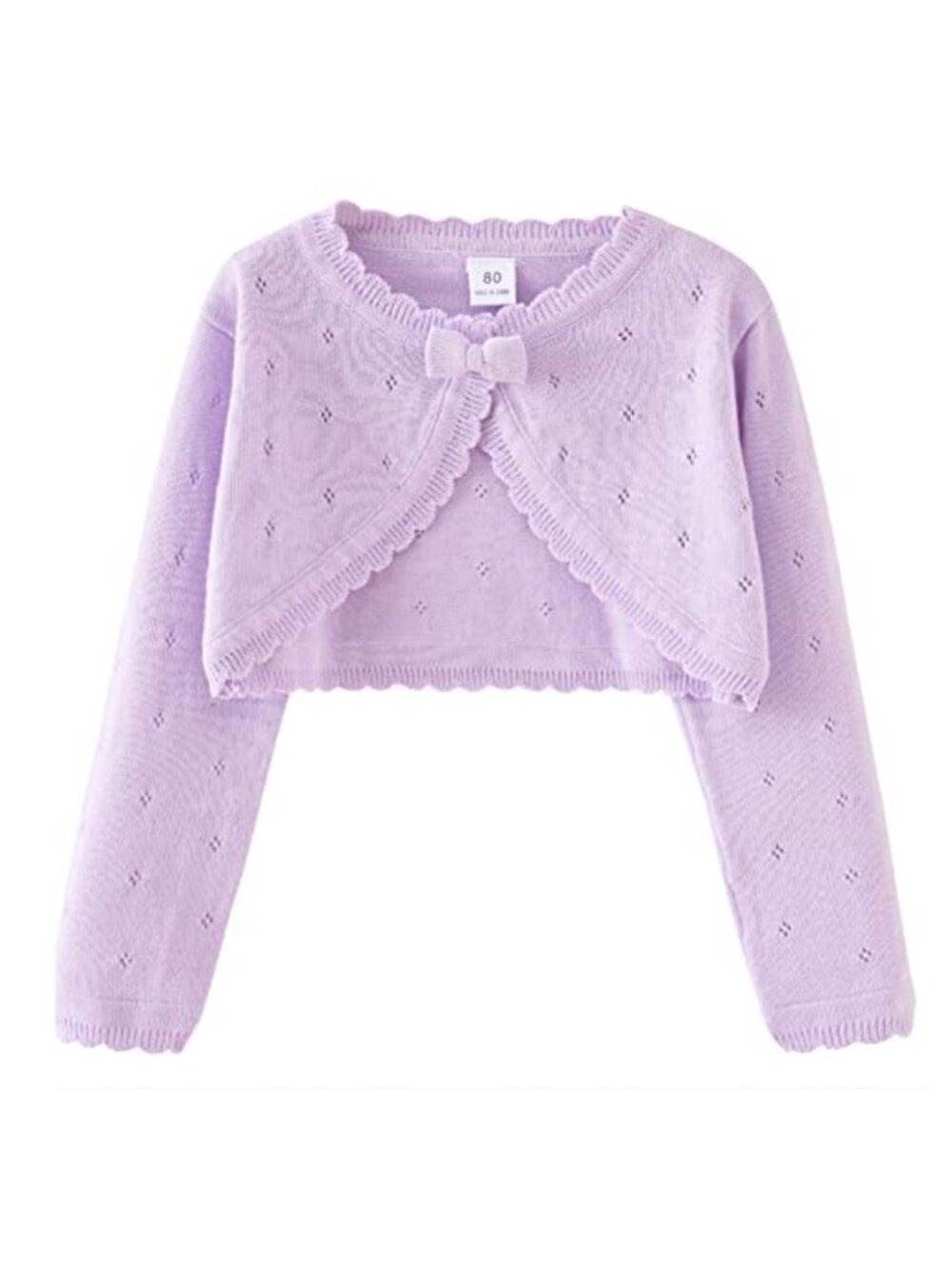 Toddler Girl Knitted Bolero Shrug Cardigan Open Front Cotton Baby 1-9Y